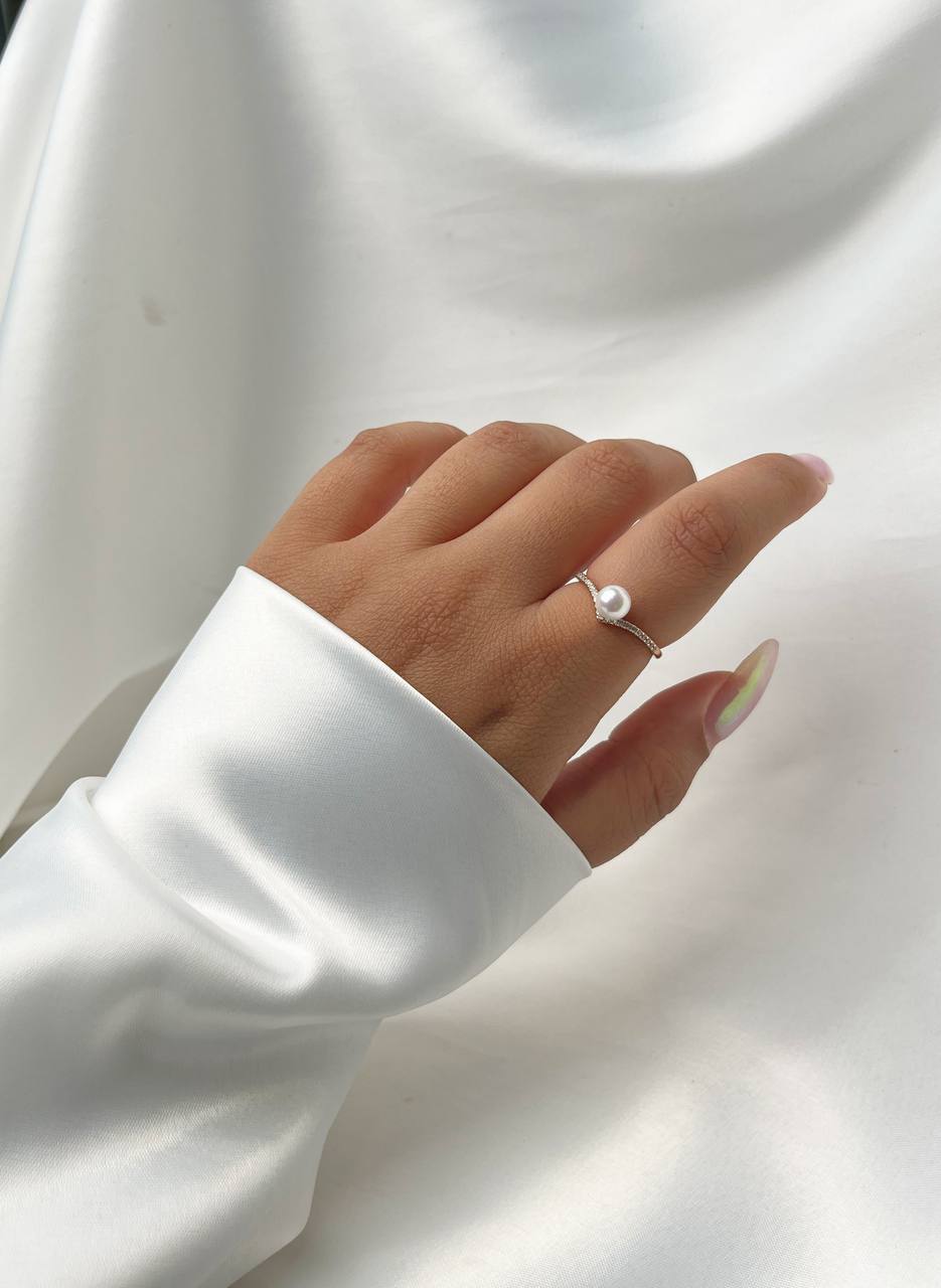 انگشتر زنانه مرواریدی ژوپینگ | سایزبندی ۷، ۸ و ۹ ضد حساسیت