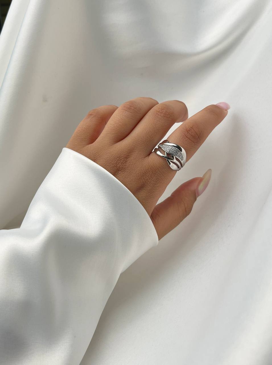 انگشتر زنانه ژوپینگ سیلور | فری‌سایز و ضد حساسیت)