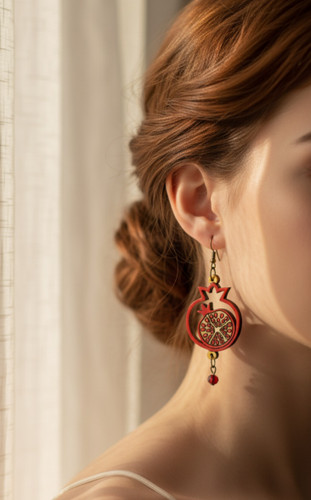 گوشواره انار یلدایی