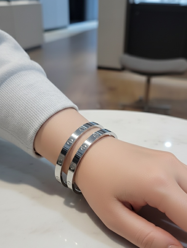 دستبند استیل طرح Cartier Love – انتخابی شیک برای هر روز