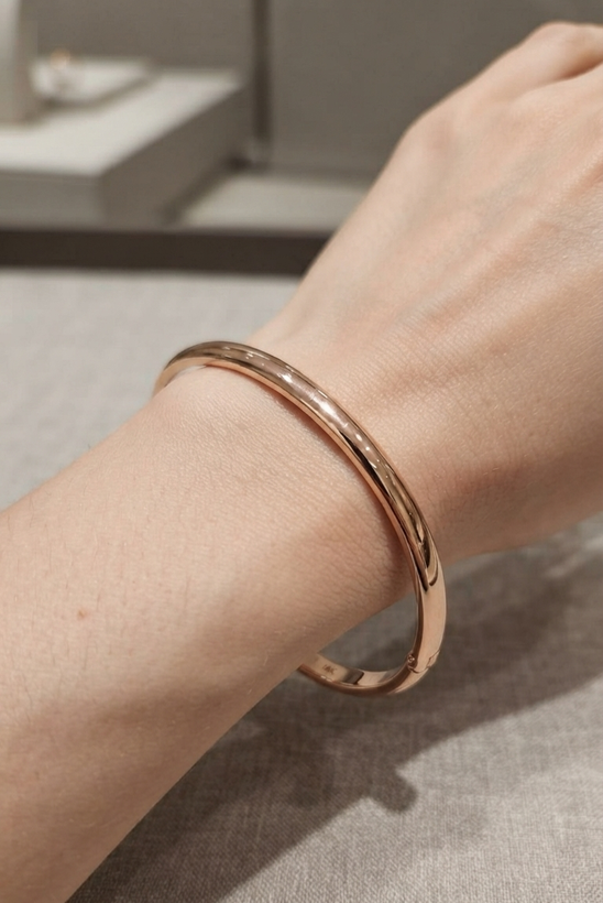 دستبند النگویی ژوپینگ مدل آینه ای